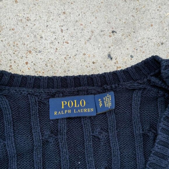 Navy blue ralph lauren sweater - Picture 3 of 7